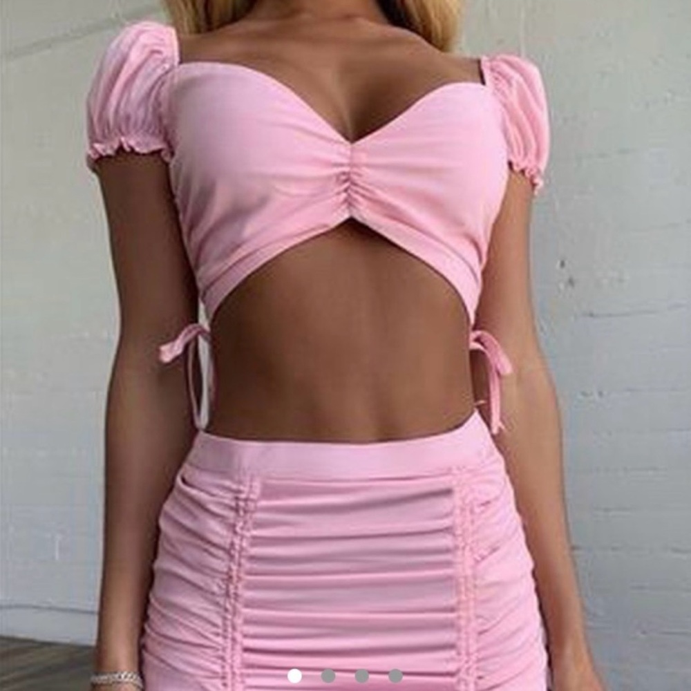 Tiger Mist Pink Skirt set Size Small